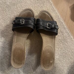 Vintage Prada wedge espedrilles